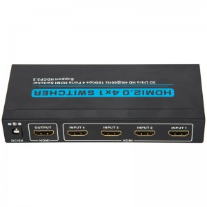 V2.0 HDMI 4x1 Switcher Unterstützt 3D Ultra HD 4Kx2K @ 60Hz HDCP2.2
