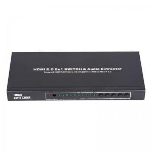 V2.0 HDMI 5x1 Switcher & Audio Extractor Unterstützung ARC Ultra HD 4Kx2K @ 60Hz HDCP2.2 18Gbps