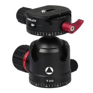 Kingjoy T20 Low Profile Kugelkopf mit Panorama-Schnellwechselplatte