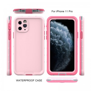 Apple iphone 11 pro wasserdicht 100 wasserdicht Telefonanlage iphone 11 pro wasserdicht puch (rosa) mit solider Farbe Rückendeckung