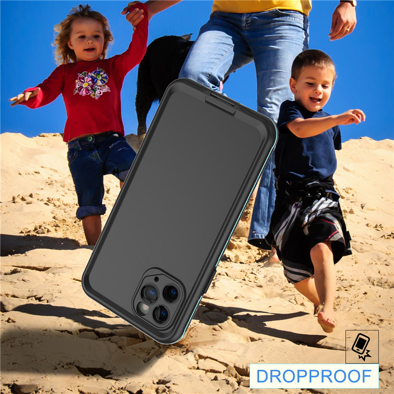 Wasserfeste Tasche des wasserdichten Handyzubehörs für tauchfähigen Fall des Telefons für iphone 11 Pro (blau) mit fester Farbrückseitenabdeckung