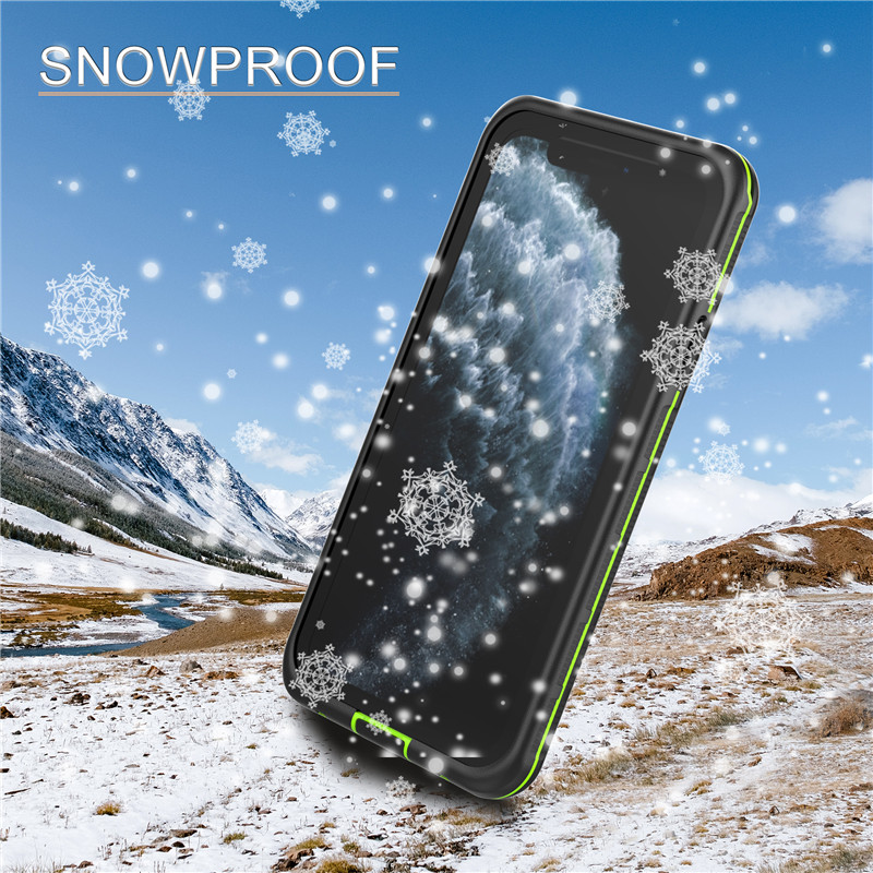 Top wawterproof iphone cases iphone 11 pro max wasserdicht Zellbeutel (schwarz) mit fester Rückendeckung