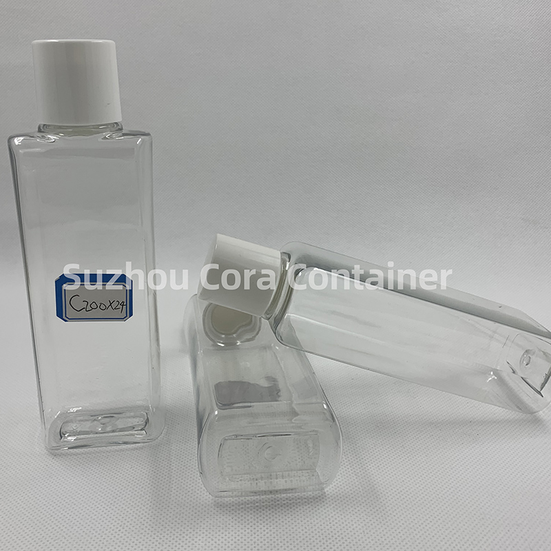 200ml Hals-Größe 24mm Pet Plastic Kosmetik Flasche mit Schraubverschluss