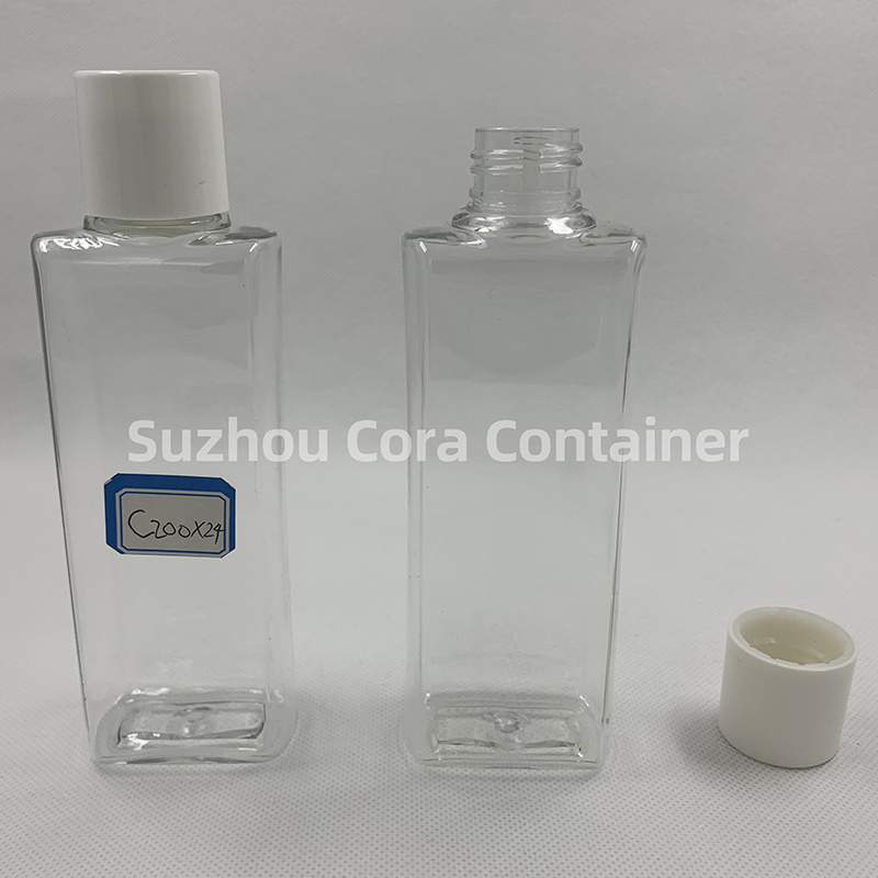 200ml Hals-Größe 24mm Pet Plastic Kosmetik Flasche mit Schraubverschluss