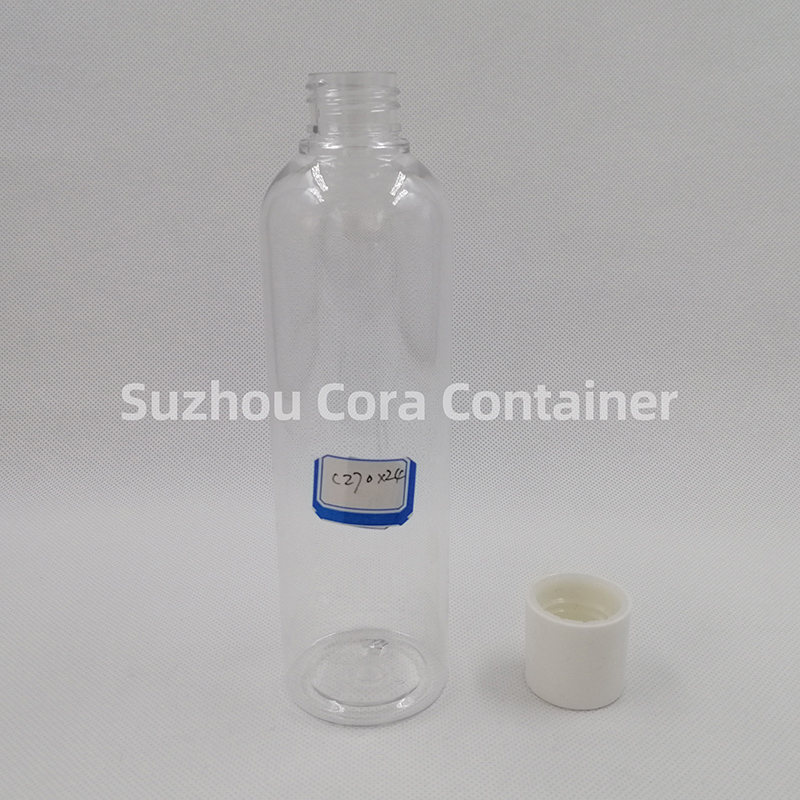 270ml Hals-Größe 24mm Pet Plastic Kosmetik Flasche mit Schraubverschluss