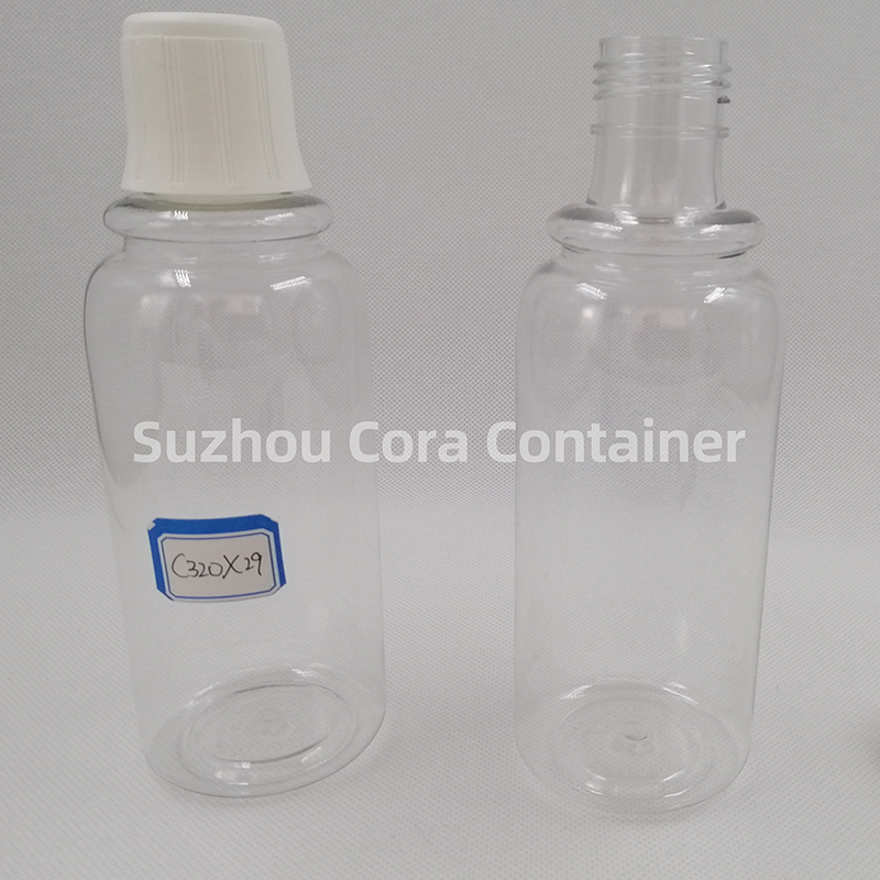 320ml Neck Size 29mm Pet Plastic Cosmetic Bottle with Screwing Cap