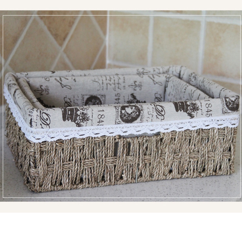 Seegras Woven Stroage Basket mit Lined
