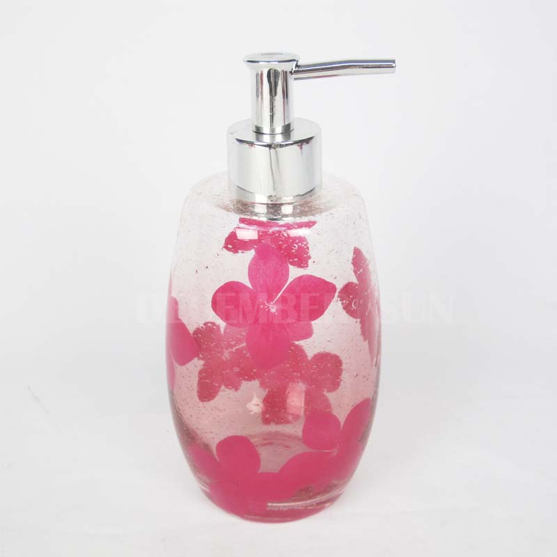 6-teiliges Badezimmerzubehörset aus Glas