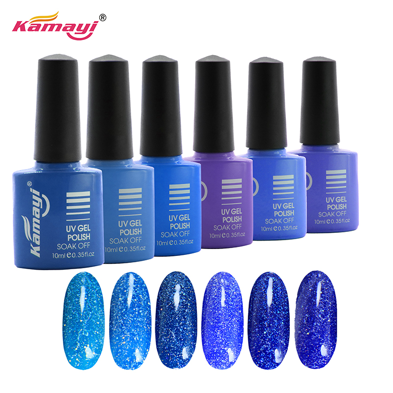 Kamayi Großhandel 8ml Wasserbasis ungiftig geruchlos organische Umwelt gesund Material Neon Gel UV Gelpolitur für Nägel