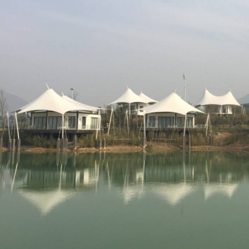 Fertighaus-2-Personen-Haus-China-Glamping-Luxuszelt-Hotel-Zelt-Erholungsort mit Badezimmer und Innendekoration