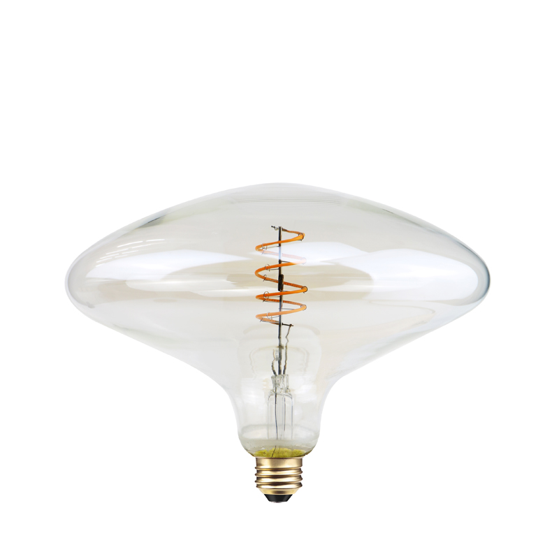 UFO Clear Pilz Form 2200k 4w große Größe Spiral Glühlampe