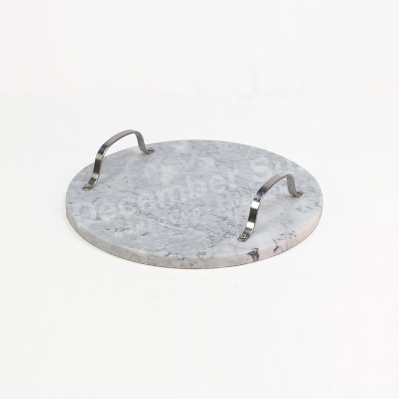 Hot Sell Marmor Tablett mit Metallgriff