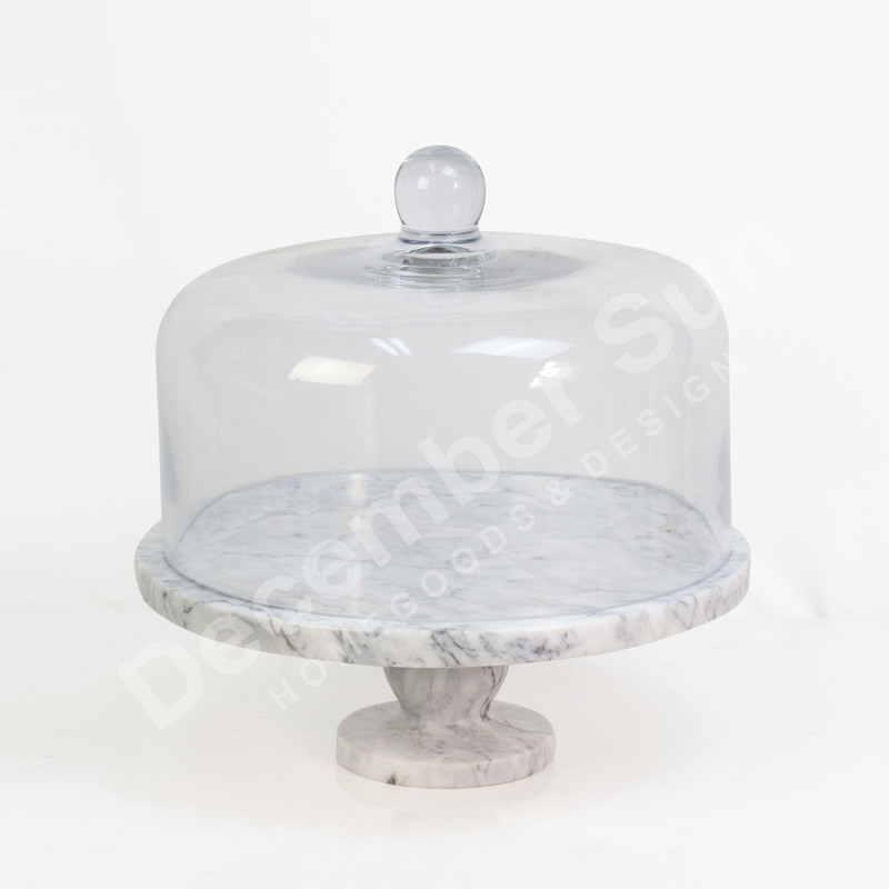 Bester Preis weißer Marmortortenständer