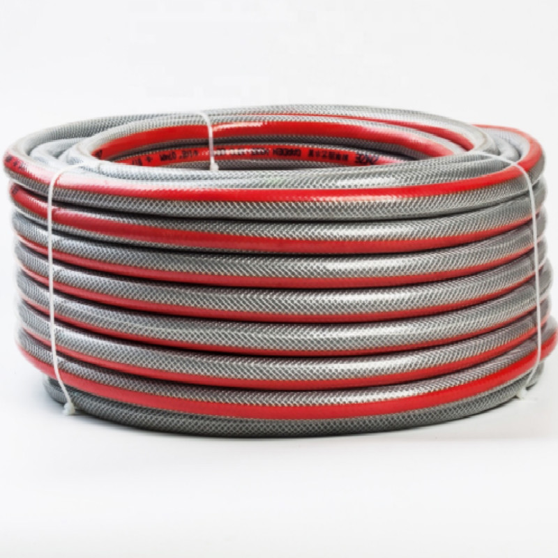 Kein Geruch gute Qualität bunte flexible Faser geflochten verstärken Kunststoff-PVC-Gartenschlauch