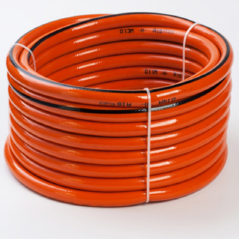 Bunte flexible Faser geflochten verstärken Plastik-PVC-Gartenwasserschlauch