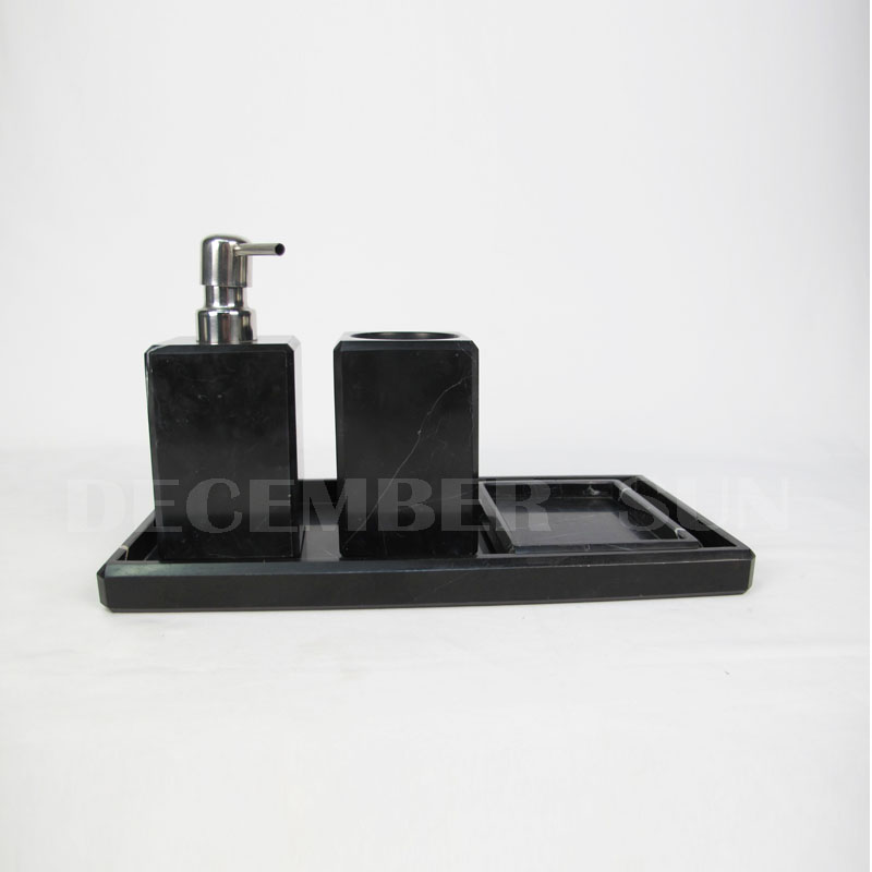 Großhandel Marmor Badaccessoires für Badezimmer eingestellt