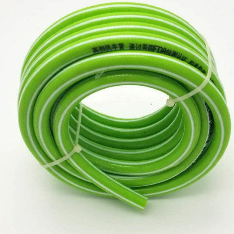 Bunter flexibler Faser umsponnener verstärkter Plastik-PVC-Gartenwasserschlauch