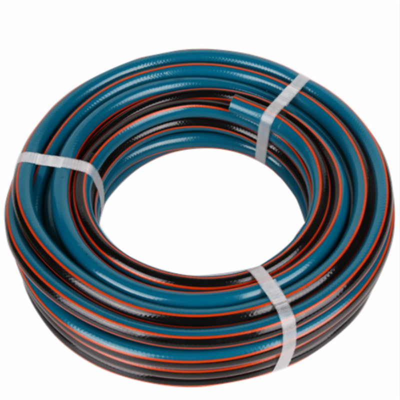 3 Schicht bunter umsponnener flexibler PVC Schlauch des Gartenwassers