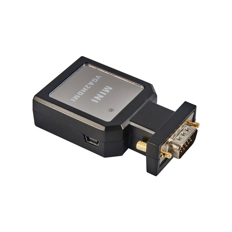 Metallgehäuse MINI Größe VGA + 3,5 mm Audio zu HDMI Konverter