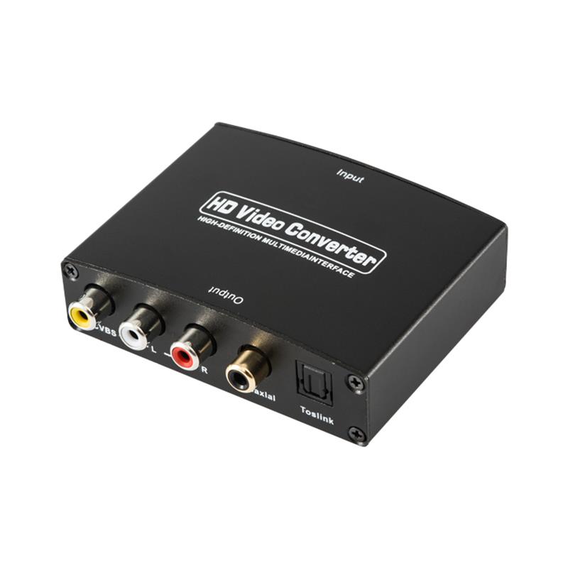 HDMI zu AV + Digital Audio Converter Auto Scaler 1080P