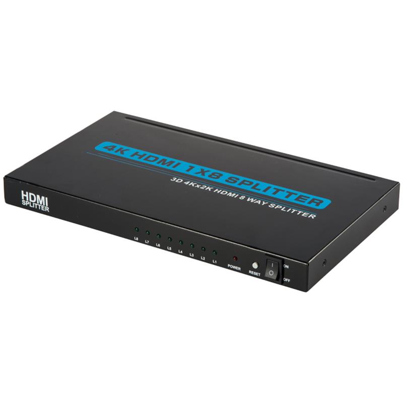 4K 8 Ports HDMI 1x8 Splitter Unterstützung 3D Ultra HD 4Kx2K / 30Hz