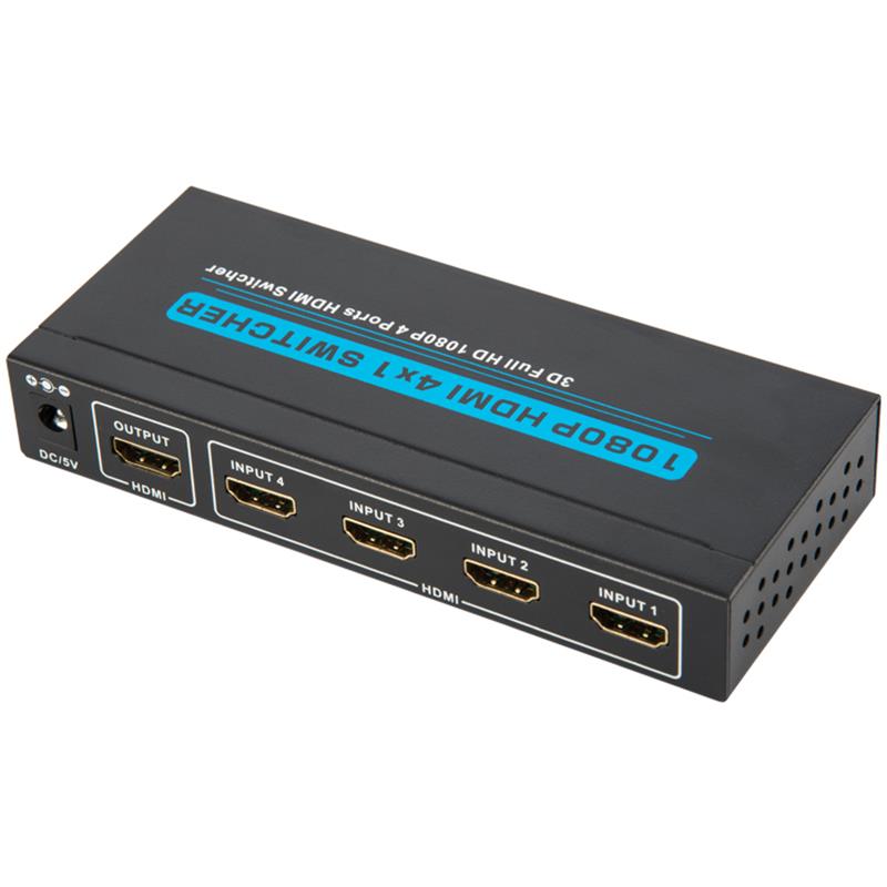 V1.3 HDMI 4x1 Switcher unterstützt 3D Full HD 1080P