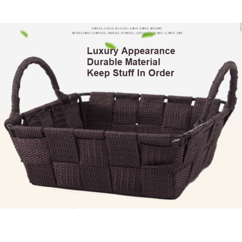 Handgemachte gewebte Polypropylen Stoffkorb-