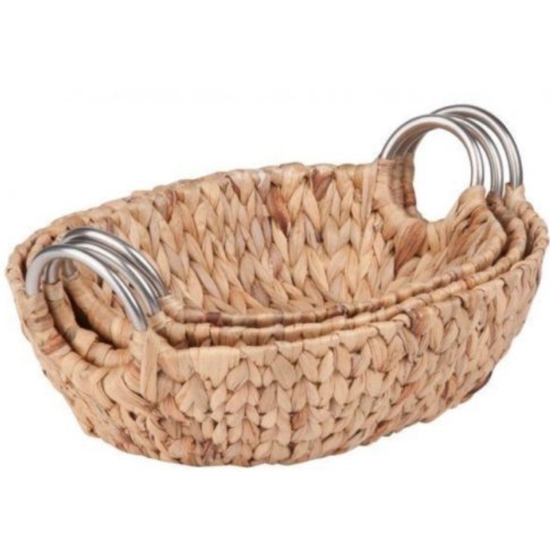 Oval Water Hyazinth Basket