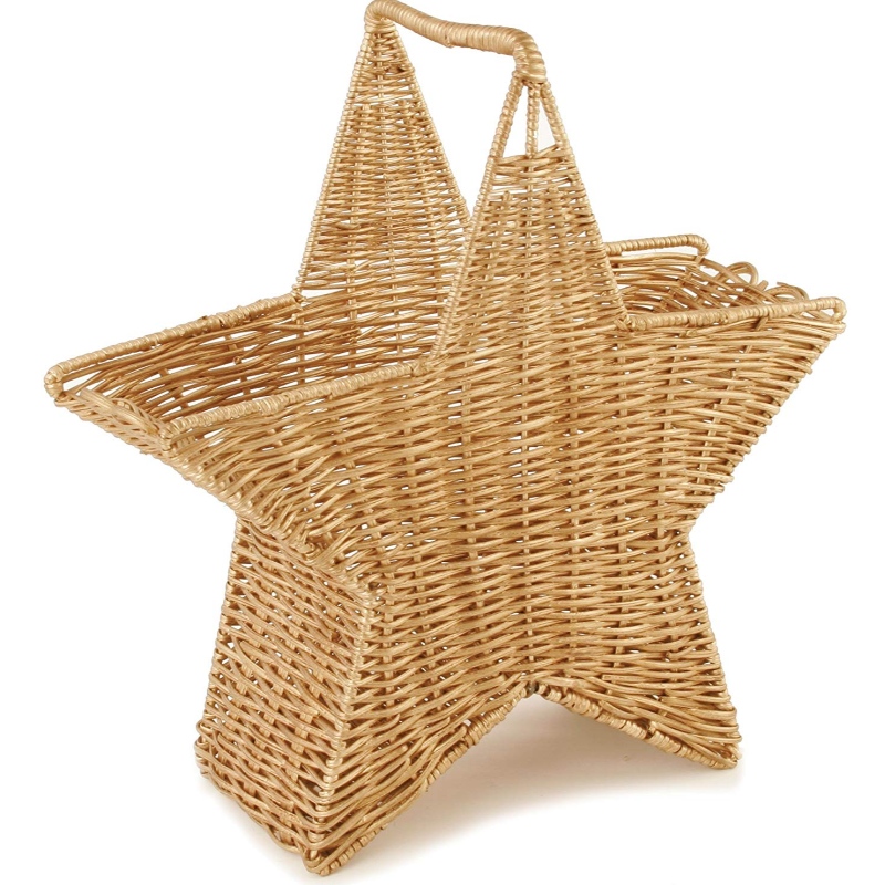 Gold Wicker Star