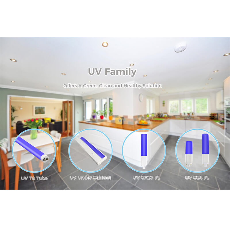 Anti New Coronavirus 405nm UVA Ultraviolett-LED Unter Schranksterilisation Innenlicht UV-Desinfektionslampe Keimtötende UV-Lampe Blaues Licht