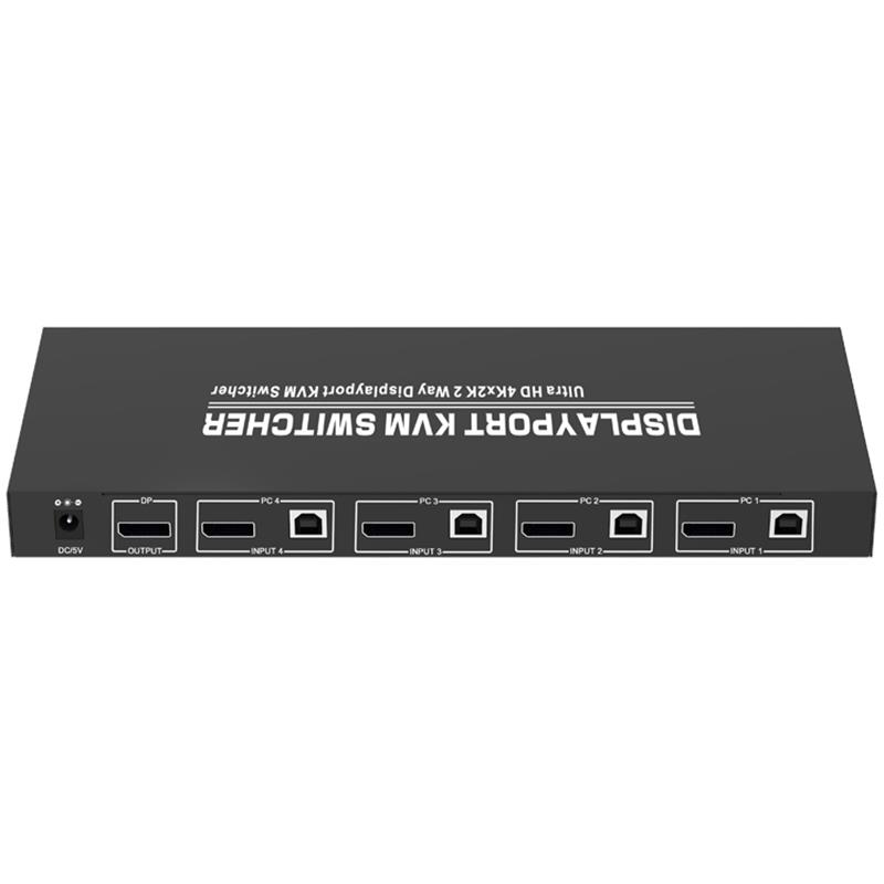 1.2 Displayport KVM 4x1 Switcher Unterstützt 3D Ultra HD 4Kx2K bei 60 Hz