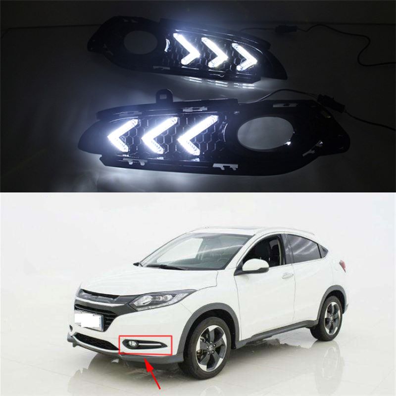 Tageslicht für Honda Hrv/Vezel 2015~2017,Foglamp für Honda Hrv/Vezel 2015~2017 DRL