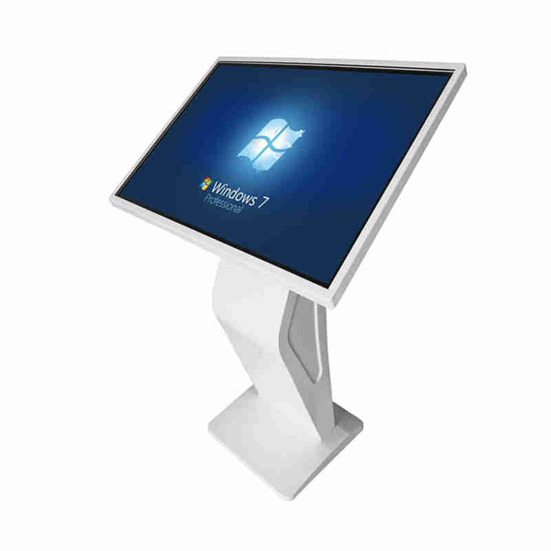 55 Zoll 1080P All-In-One-PC K-Typ Touchscreen Digital Signage Kiosk für Bank, Bahnhof, Flughafeninformationskiosk, Einkaufszentrum.