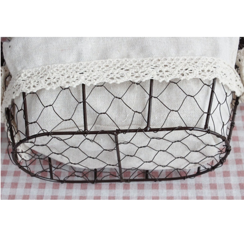 Körbe mit Drahtgewebe