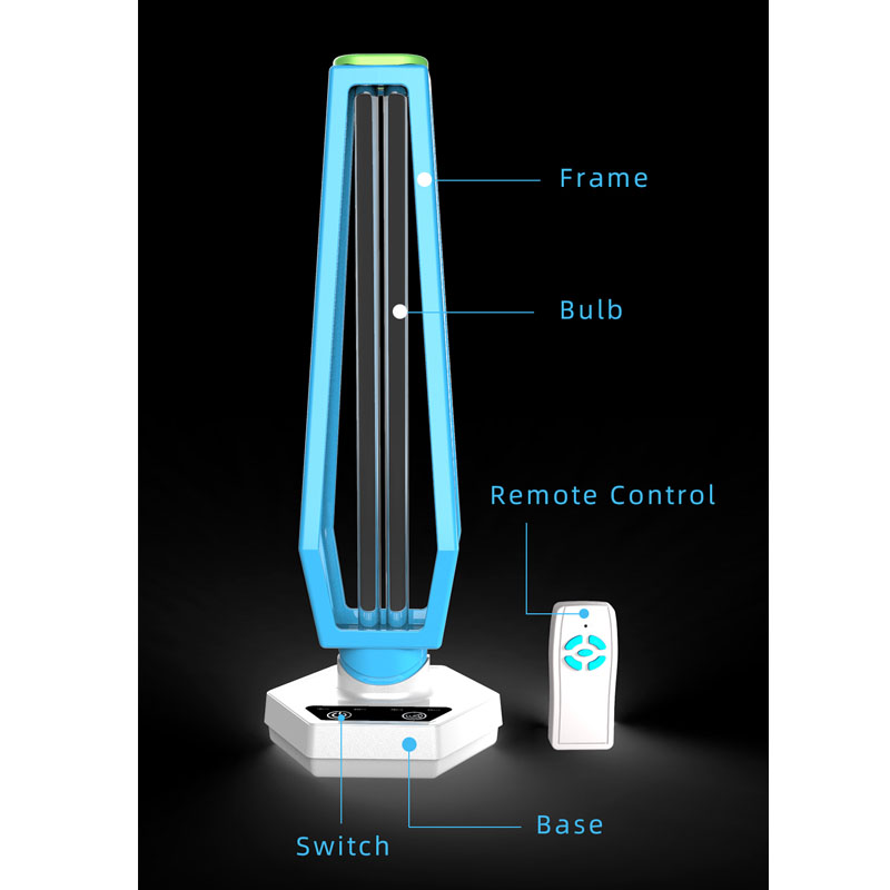 2020 UV-Desinfektion Blau Weiß Anti-Coronavirus-Lampe