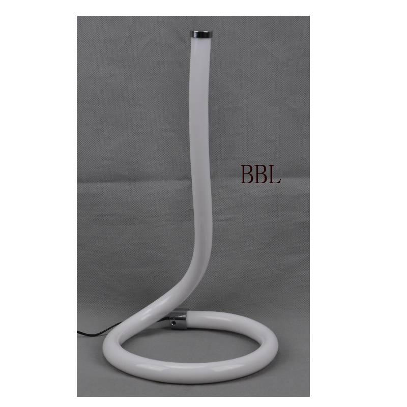 LED Tischleuchte mit Acrylröhre und ohne Schatten