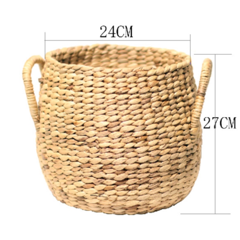 Strohgewebter Aufbewahrungskorb