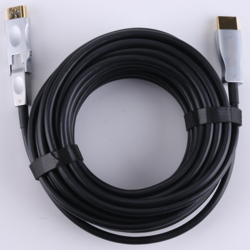 Bester Preis HDMI 2.0 Typ A bis D Quellseite Detachable AOC Glasfaserkabel 15m Länge