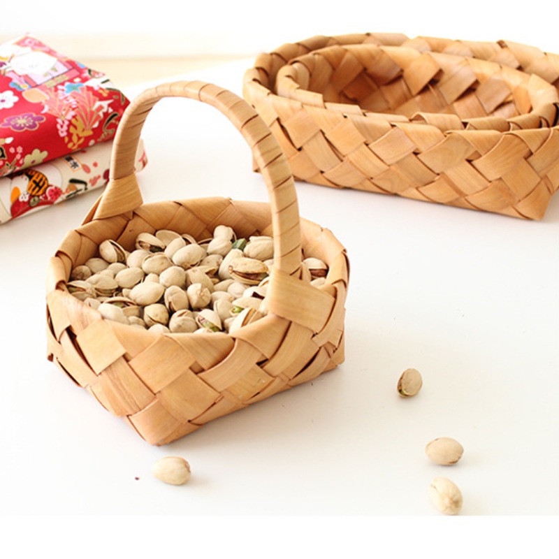 Home Decor Holzkorb mit Griff