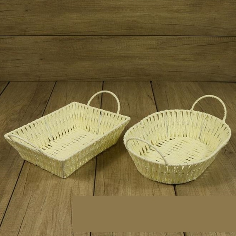 Home Dekor Papier Rattan gewebtes Ablagefach