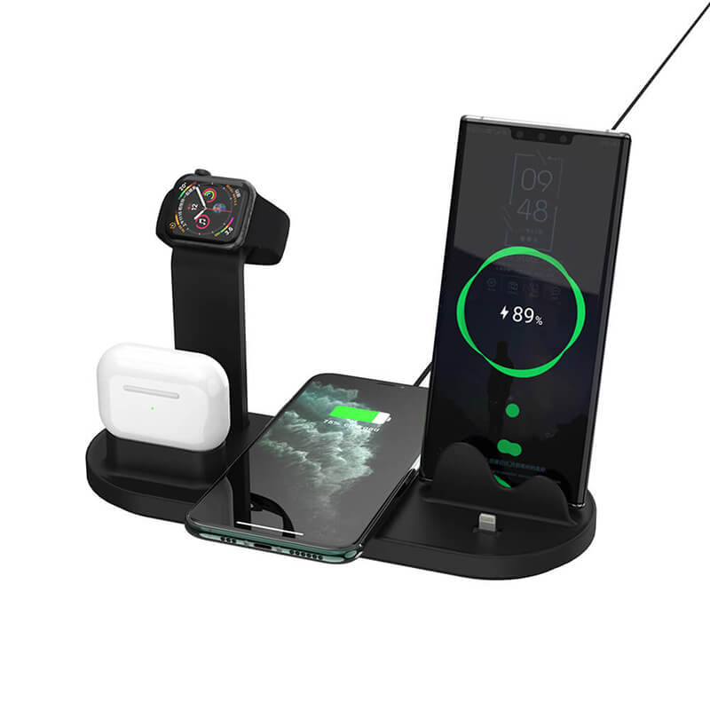 5 In 1 Wireless Charging Station (für iPhone, Android Telefon, Airpods und Apple Watch)
