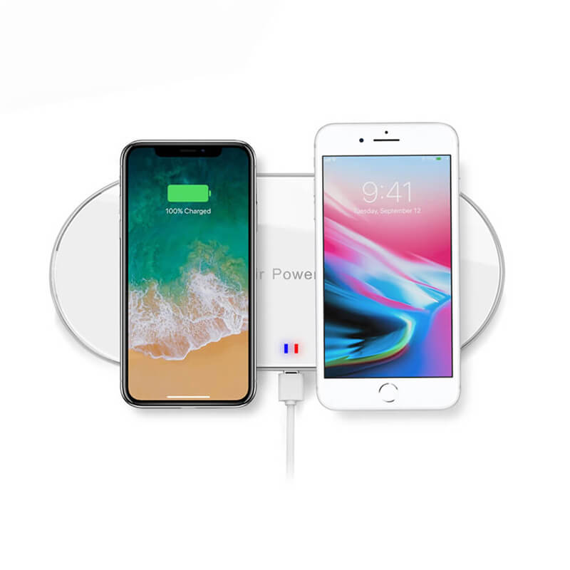 Dual Wireless Charging Pad (für iPhone oder Android-Handy)