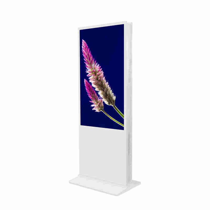43 Zoll-Etage Oben stehend Doppel-Sided Digital Signage Kiosk Werbung Player Billboard für Einkaufszentrum, Kettenladen und Bank Lobby