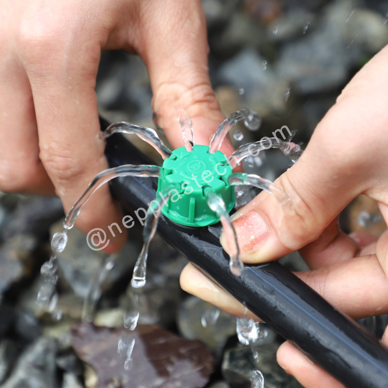 Automatisches Tropfbewässerungs-Emitter-System Einstellbare Inline-Tropfer für die Bewässerung