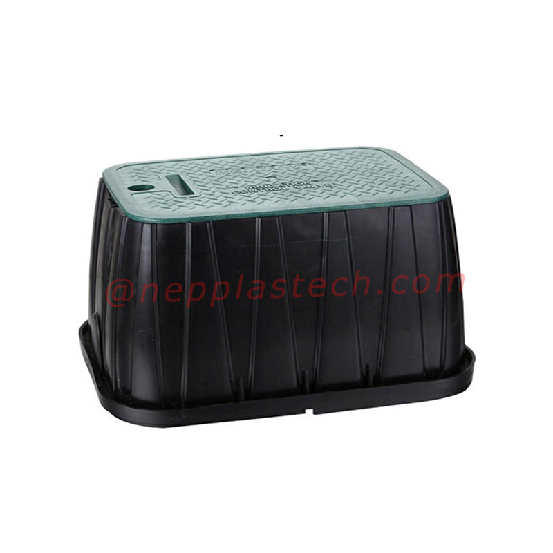 Landschaft Solar Auto Bewässerungssystem 6 10 12 Zoll Kunststoffventil und Wasserzähler Box