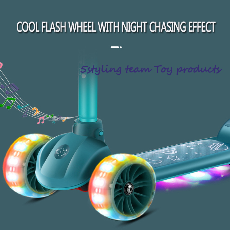 Neuer abnehmbarer Dreirad-Flash-Nylon-Grundplatten-Pedal-Scooter-Hersteller für Kinder