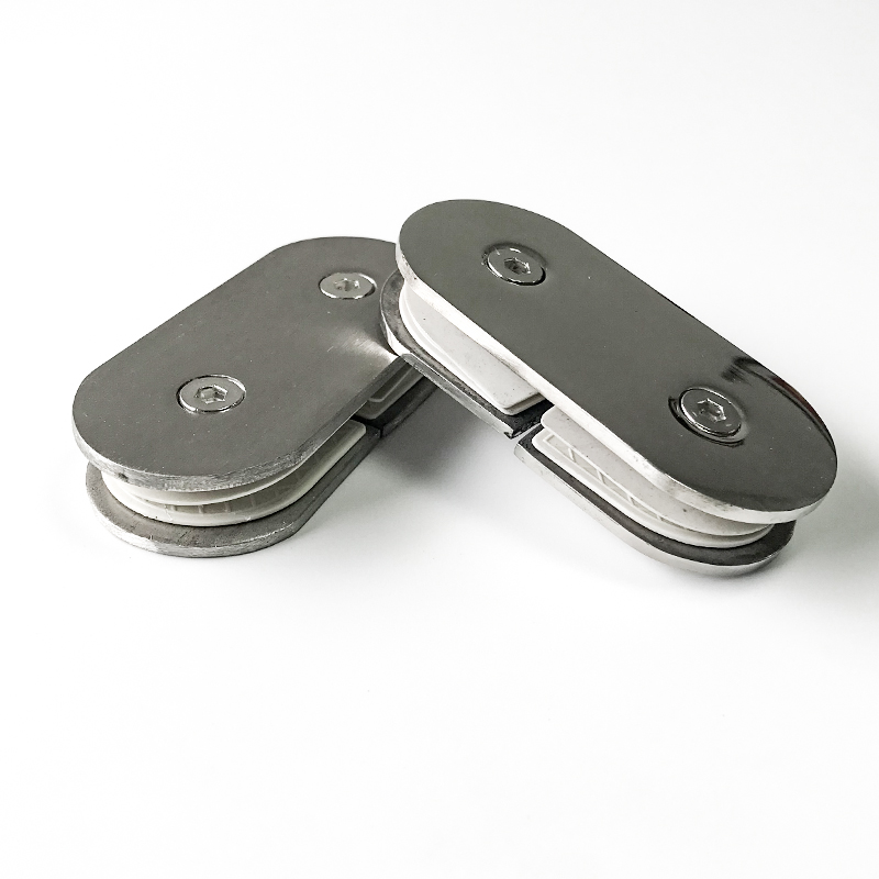 Badezimmerklemme Badezimmerglastürklemme Badscharnier aus Edelstahl Doppelte offene Badezimmertürklemme2