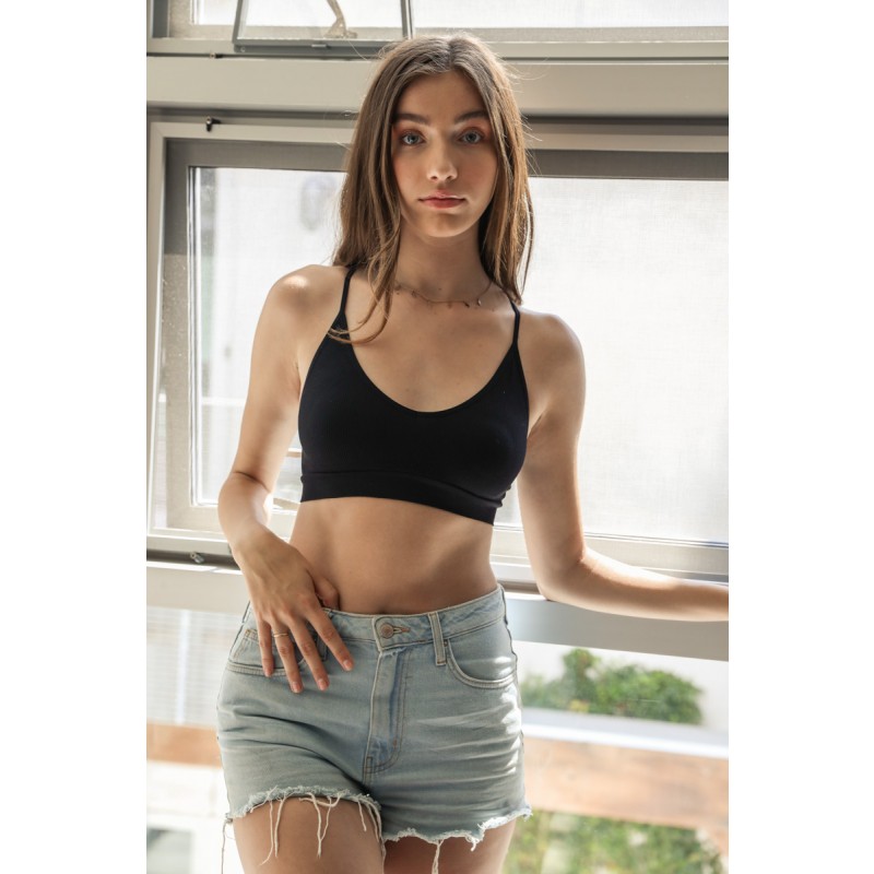 GA-5525 Nahtloser Rasierer Slash Zurück Bralette