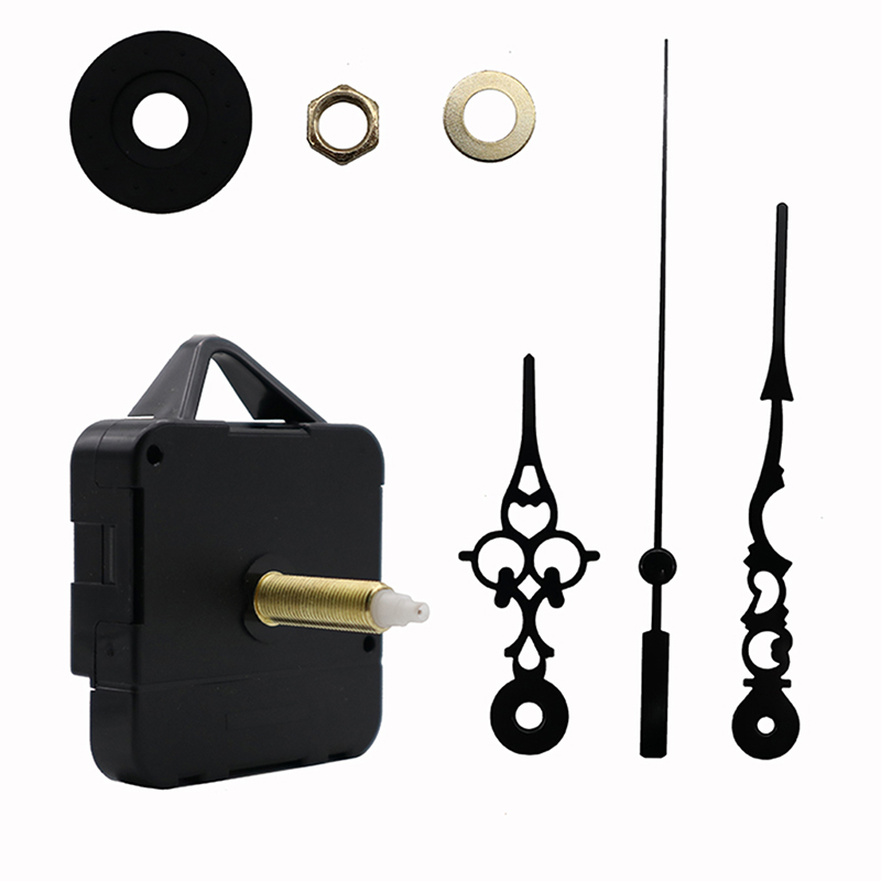 HR1688-31mm Stufenwanduhrwerk und HR9403 HR903 schwarze Uhrzeiger