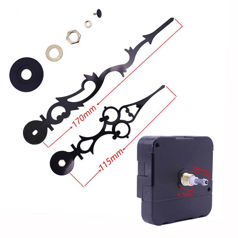 Großhandel 15mm großes Drehmoment I Welle Wanduhrwerk mit Uhrzeigern